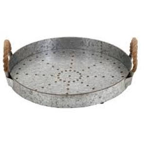 Plateau de service en fer et Zinc galvanisé, pour le service du métal, fabriqué en inde, meilleure vente, nouvelle collection - Product Image 1