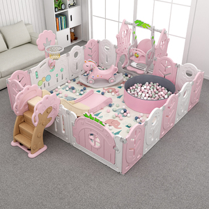 Corral Plegable <span class=keywords><strong>de</strong></span> Plástico <span class=keywords><strong>de</strong></span> Seguridad para Juegos <span class=keywords><strong>de</strong></span> Niños en Interiores - Product Image 1