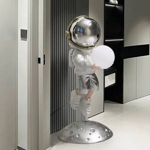 XSNX ตุ๊กตาหมีขั้วโลกขนาดใหญ่ งานศิลปะสร้างสรรค์ วาดด้วยมือ เป็นมิตรกับสิ่งแวดล้อม ทำจากเรซิ่น เหมาะสำหรับตกแต่งห้องนั่งเล่นและบ้าน - Product Image 3