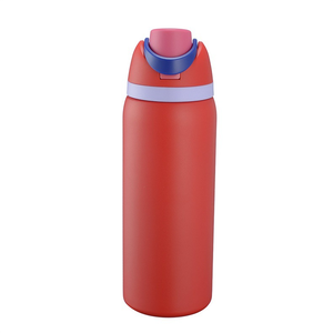 <span class=keywords><strong>Bouteille</strong></span> d'eau colorée avec couvercle portable en métal, isolée sous vide en acier inoxydable |   Gourde réutilisable anti-fuite pour le bureau et les voyages - Product Image 6