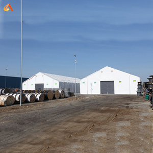 Tente de stockage industrielle robuste, grand abri d'entrepôt portable, structure à cadre en acier durable pour une utilisation commerciale en plein air - Product Image 5