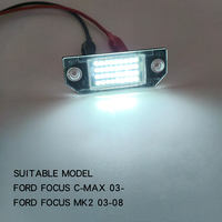 OTnhaee nouvelle mise à niveau 36SMD LED lampe de plaque d'immatriculation pour Ford Focus MK2 2003-2008 C-MAX 2003-2007