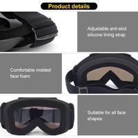 Lunettes de motocross polarisées à verres miroir, masque de moto, protection UV400, lunettes de sécurité moto, vente en gros, personnalisables