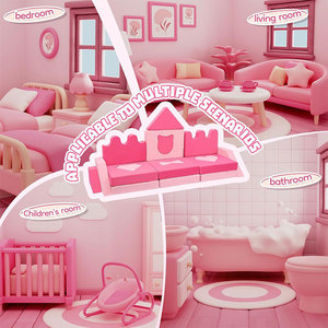 Tapis de sieste modulaire en mousse haute densité pour enfants, matelas combinable créatif avec barrières de sécurité pour usage domestique, de 2 à 4 ans - Product Image 3