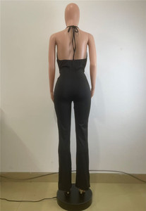 Tute da <span class=keywords><strong>donna</strong></span> con anello in metallo ritagliato con scollo all'americana - Product Image 6