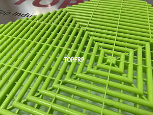 Carreaux de sol de garage haute résistance Grille de salle de lavage de voiture Carreaux de garage PP à emboîtement modulaire en plastique - Product Image 6