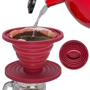 Eco Friendly Foldable Reusable Silicone <b>Coffee</b> Filter Collapsible Dripper for Brew <b>Maker</b> - Product Image 1