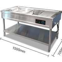 Service personnalisé personnalisé propane/gaz acier inoxydable 201/304/316 Bain Marie/comptoir chauffe-plat/Table à vapeur