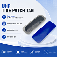 Etiqueta de Parche RFID UHF de Goma Antirrotura al por Mayor 860-960MHz para Rastreo de Neumáticos y Gestión de Vehículos