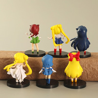 Encantadora figura de acción Linda colección de juguetes 3D dibujos animados Anime marinero figuras de acción para la decoración del coche del hogar regalos promocionales
