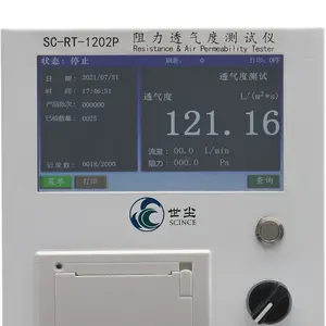 Otomatik filtre test cihazı hava geçirgenliği ve direnç ile uyumlu ASTM D 737, ISO 9073, ISO 9237