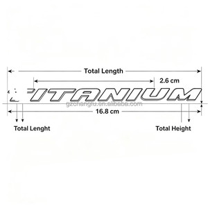 Gulorse ป้ายประตูท้ายรถ, สัญลักษณ์ไทเทเนียม DS7316702KA สำหรับ <span class=keywords><strong>Ford</strong></span> Escape New <span class=keywords><strong>Mondeo</strong></span> - Product Image 1