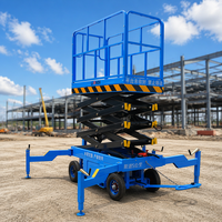 Plateforme de travail élévatrice mobile à ciseaux hydraulique Liondi DFM-240 électrique personnalisée, 24 m, 10 000 kg, pliable et portable