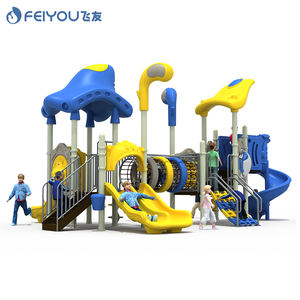Plastic LLDPE Material Slide Set Kids Cheap Outdoor Water Playground For Age 3-12 Years