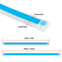Carolyn balayage capot de voiture bandes lumineuses 1.5M/1.8M modifié atmosphère décorative streamer lumières universel dynamique capot lumières