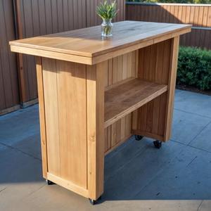 Solid Wood Portable <strong>Bar</strong> Counter Set Design for Restaurant Travel Party Outdoor <strong>Bar</strong> <strong>Table</strong> - Product Image 4