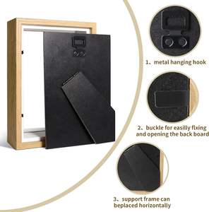 Boîte à Ombre en Bois MDF Personnalisée Grande Taille Multi-Meilleures Tailles - Présentoir de Rangement pour Art Mural et Fleurs Séchées - Product Image 4