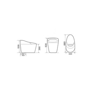 Умный напольный керамический унитаз - Product Image 3