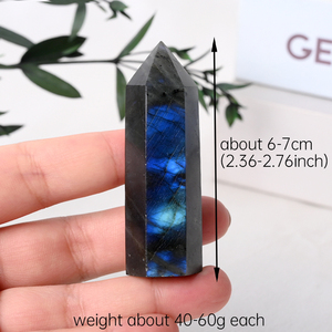 Tour de cristal de labradorite bleue naturelle en gros pour la décoration intérieure - Product Image 4