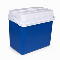 Glacière à roulettes portable 30L moderne en PP et PE, résistante aux UV, étanche, durable, avec maintien de la glace pendant 5 jours, pour le stockage alimentaire