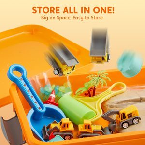 Kit de bac sensoriel pour tout-petits <span class=keywords><strong>et</strong></span> enfants <span class=keywords><strong>d</strong></span>'âge préscolaire, pierres PVC phosphorescentes, construction de château, apprentissage - Product Image 5