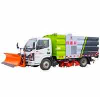 Camion balayeuse routière avec pelle à neige, réservoir d'eau de 1,5 m³ et bac à poussière de 4 m³, vente directe d'usine, véhicule de nettoyage de rue personnalisable