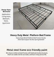 Composant de remplacement en métal de luxe pour sommier de lit King Size, accessoire de rechange en vrac pour l'assemblage de meubles et la production en usine