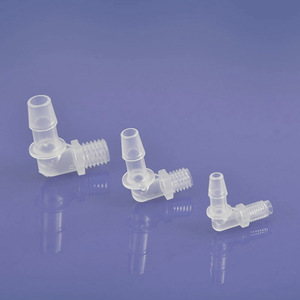 Conector de rosca externa tipo L Chang'en de 1/4 pulgada, adaptador de codo de ángulo recto con púas para tubería de plástico flexible y rígida - Product Image 2