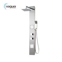 Panneau de douche mural en acier inoxydable de haute qualité, best-seller, pour utilisation dans la salle de bain