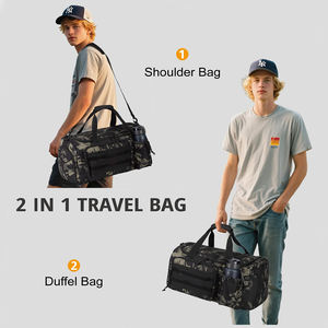 Sac de sport tactique grande capacité pour hommes 40L, sac de voyage grande capacité avec compartiment à chaussures et compartiment pour vêtements mouillés - Product Image 6