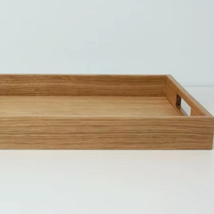 Bandeja de Madera Maciza Hecha a Mano de Lujo para Servir Desayuno, Café o Té, Ideal para Cocina, Hogar y Hotel - Product Image 1