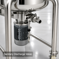 Équipement de mélange, machine de fabrication cosmétique, homogénéisateur, mélangeur de liquides, réservoir de mélange en acier inoxydable, machine de mélange homogénéisatrice