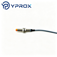 Sensor Proximitas Induktif NPN 3-Kawat Terlindung/Tidak Terlindung Seri YPROX LJ8A M8, Jarak Penginderaan 1-2mm, Respons 300Hz, IP67, 10-30V