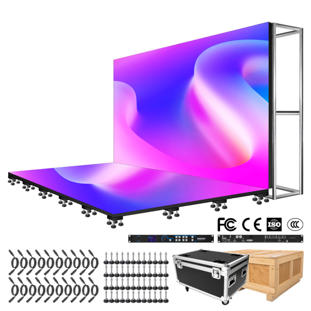 Easy Installation Full Color Interactive Programable P2.9 P3.91 Dj Booth Bar Dance Floor Led Display Screen