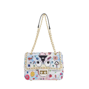 <span class=keywords><strong>Borsa</strong></span> <span class=keywords><strong>a</strong></span> <span class=keywords><strong>Tracolla</strong></span> <span class=keywords><strong>Rosa</strong></span> di Alta Qualità con Tema Occhi e Graffiti alla Moda per Ragazze e Donne 2111 # - Product Image 5