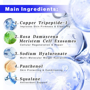 Suero de Péptidos de Cobre Liofilizado ZS, Crema Facial Reafirmante y Reparadora con GHK-Cu Antienvejecimiento, con Células Madre Exo para una Piel Radiante y Voluminosa - Product Image 6