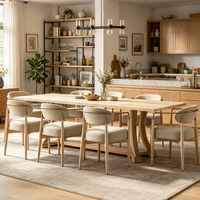 Chaises de salle à manger modernes personnalisables en gros, chaise de salle à manger en bois avec accoudoirs pour les designers d'intérieur