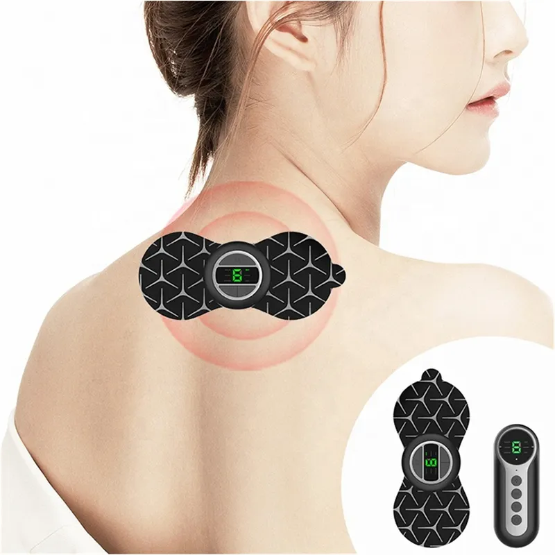 Best Selling Products 2022 Professional Health care Mini EMS Shoulder Neck Massage Pad Vibrating Electric the Neck Massager