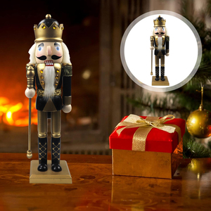 New Black Gold <strong>Nutcracker</strong> King Christmas Decoration Christmas Gifts Promotional Gift Christmas <strong>Nutcracker</strong> - Product Image 2