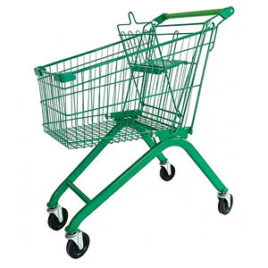 Large <b>Rolling</b> Supermarket <b>Cart</b> 340L Heavy Duty Wire Mesh Silent Swivel Caster Grocery Store Trolley Retail Use Use Set Kit - Product Image 5