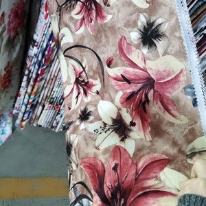 Funda de cojín de tela de rayón estampada, tela de tapicerí<span class=keywords><strong>a</strong></span> de sofá de terciopelo - Product Image 3