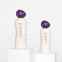 Nouveau prototype de moule, forme simple et unique, flacons de lotion corporelle en plastique, flacon de toner pour soins de la peau biodégradable personnalisé