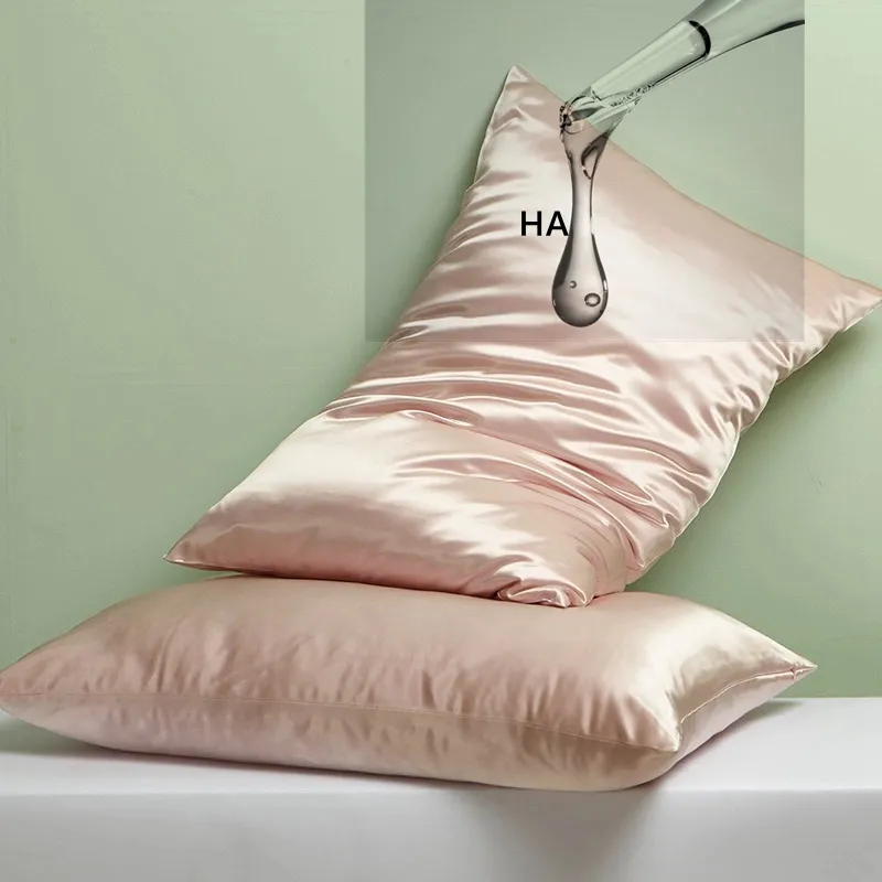 New Hot Good silk pillow case for Hair and Skin Hyaluronic Acid Pillowcase Silk Top 6a Quality Best Gift