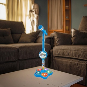 Microphone éducatif pour enfants Bao Han avec support, lumière clignotante, MP3, karaoké, instrument de <span class=keywords><strong>musique</strong></span>, jouets pour enfants - Product Image 2