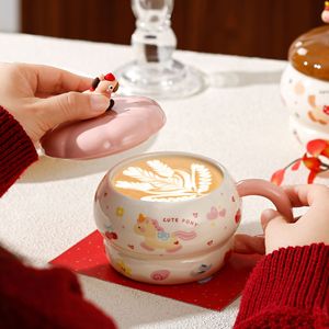 Taza de Cerámica Lelyi con Diseño Creativo de Pony de Dibujos Animados, Ideal para Oficina, Regalo de Cumpleaños para Mejor Amiga, Apta para Lavavajillas y Microondas - Product Image 4