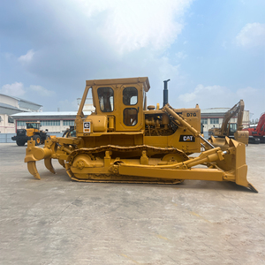 รถดันดินตีนตะขาบ Caterpillar D7G สีเหลือง อุปกรณ์ก่อสร้างงานหนัก เครื่องยนต์ขับเคลื่อน ประสิทธิภาพสูง 4 เมตร - Product Image 1