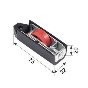Rodillo <span class=keywords><strong>de</strong></span> plástico <span class=keywords><strong>de</strong></span> polea <span class=keywords><strong>de</strong></span> ventana corredera barata <span class=keywords><strong>de</strong></span> producción en masa para ventana y puerta - Product Image 3