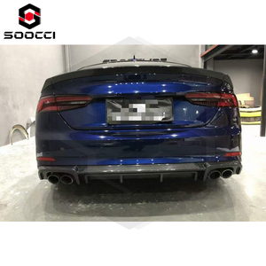 Difusor trasero de fibra de carbono <span class=keywords><strong>ABT</strong></span> estilo S5 <span class=keywords><strong>A5</strong></span> para Audi S5 B9 <span class=keywords><strong>A5</strong></span> Sport SLINE parachoques trasero Splitter Spoiler Body Kit 2017-2019 - Product Image 4