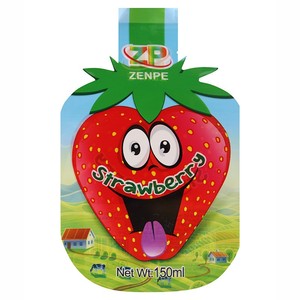 ขนมเยลลี่รูปทรงพิเศษสำหรับเด็ก ODM, เครื่องดื่มน้ำผลไม้, ถุงรูปทรงพิเศษแบบปิดผนึก, ถุงดูดน้ำแบบพิมพ์สีพร้อมซีลความร้อน - Product Image 6