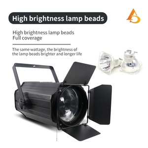 Venta al por mayor de fábrica: Nuevo foco LED Fresnel RGBWA UV de 300W con zoom para teatro - Product Image 4